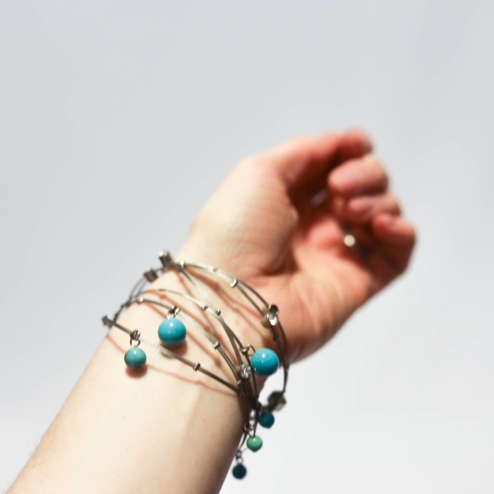 Wire & Bead Bangles - Picture 3 of 5
